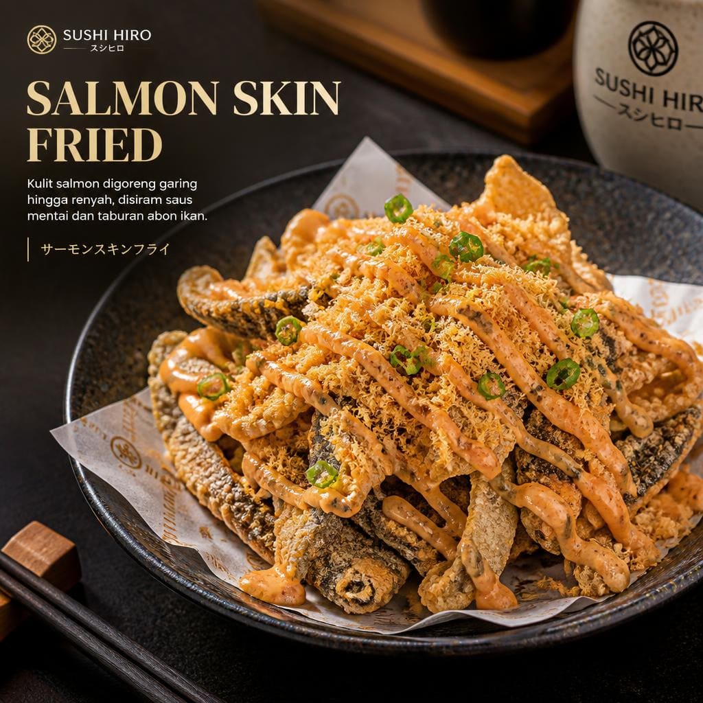 Salmon Skin Fried Sushi Hiro